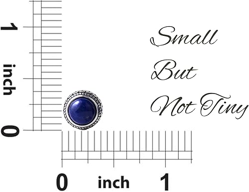 Miniatura 59 de Real Crystal Birthstone Sterling Silver Stud Earrings Jewelry for Women Fashion Trendy Western 925 Antiqued Boho Handmade Best Gift for Her keenove