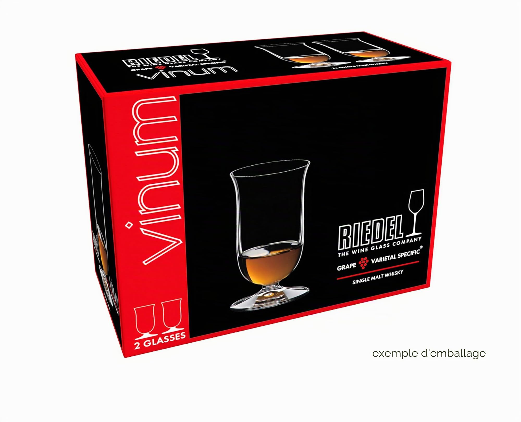 Riedel Vinum 6416/80 Ensemble Simple Malt Whisky de 2 Verres