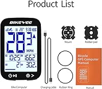 Vista 8 de Velocímetro de Bicicleta GPS Ordenador de Ciclismo Inalámbrico – Inicio/Parada Automática, Retroiluminación Automática, Odómetro de Bicicleta