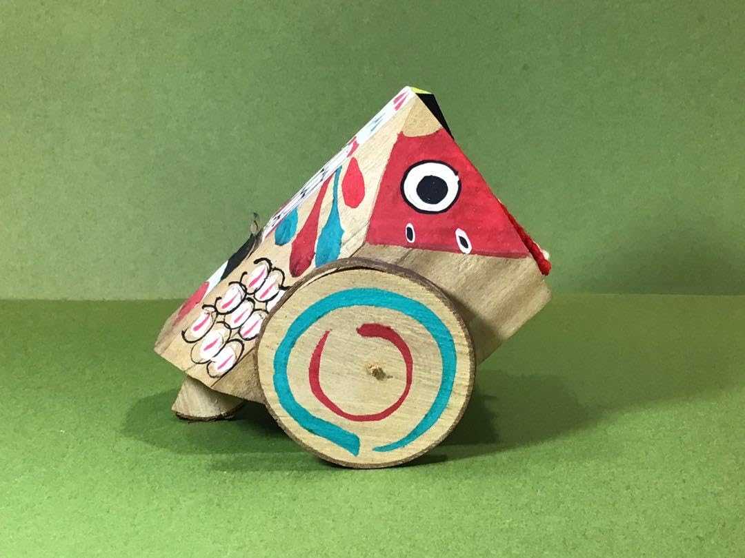 Amazon | 玩具 うづら車 鯛車 木彫り 人形 郷土玩具 民藝 雉車 こけし