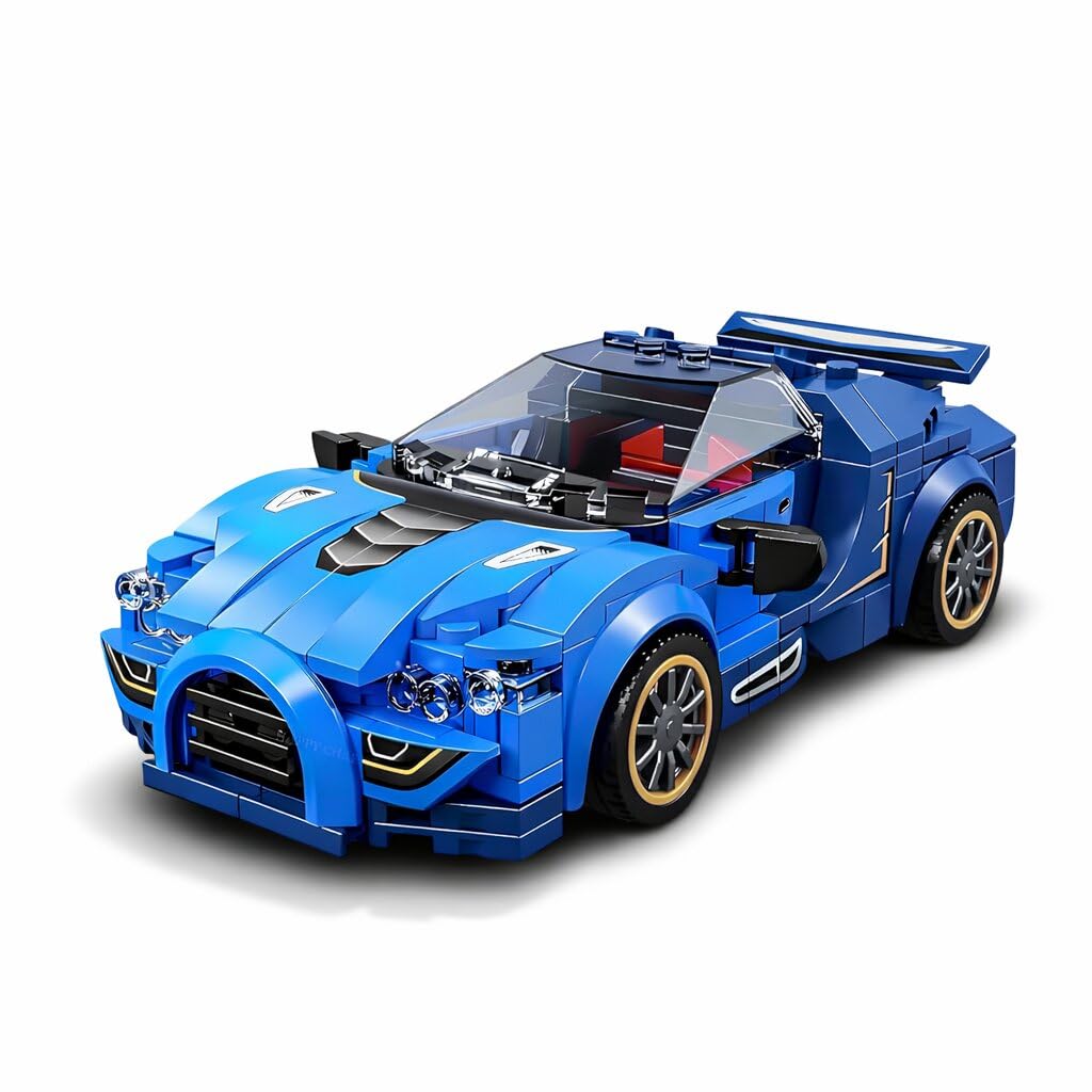 MD TOY VILLA Racing Car Blocks Set (318 pcs) Highly Detailed Car Model with Guidebook Learning & Educational Toy Play Set-image-10