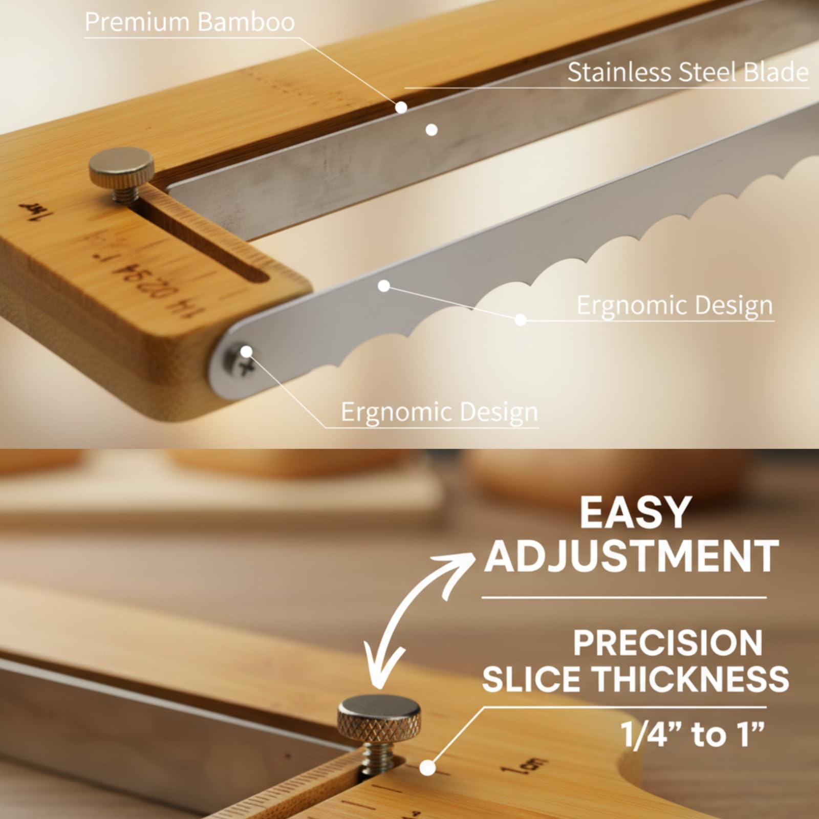 Adjustable Bread Knife - Slice Like a Pro -6 Adjustable Bread Knife - Slice Like a Pro -6