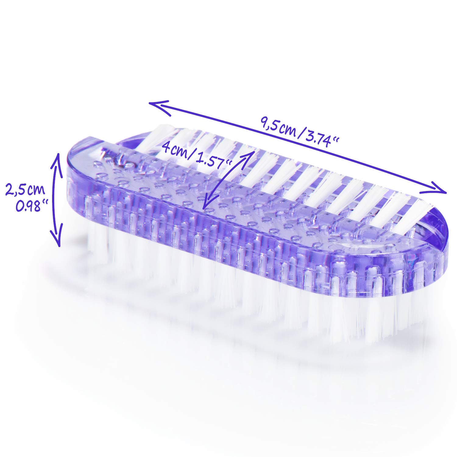 COM-FOUR® 8x spazzola per il lavaggio delle mani in colori vivaci - spazzole per unghie per la pulizia di mani e unghie - spazzola per la pulizia di mani e unghie (8 pezzi - forte)