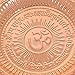 Copper Puja Thali with Om Symbol and Gayatri Mantra | Ideal for Home & Office Decoration, Spiritual Decor | ShalinIndia Pooja Item for Indian Decor & Mandir Decoration