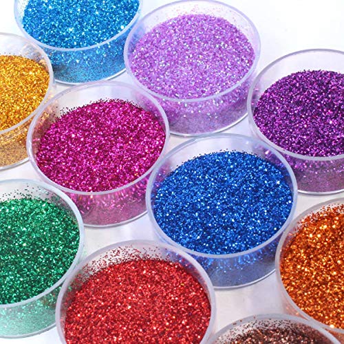 Fine Glitter 24 Colors Craft Glitter For Resin Makeup For Body Nail Face Hair Eyeshadow Lip Gloss Making #TOP2