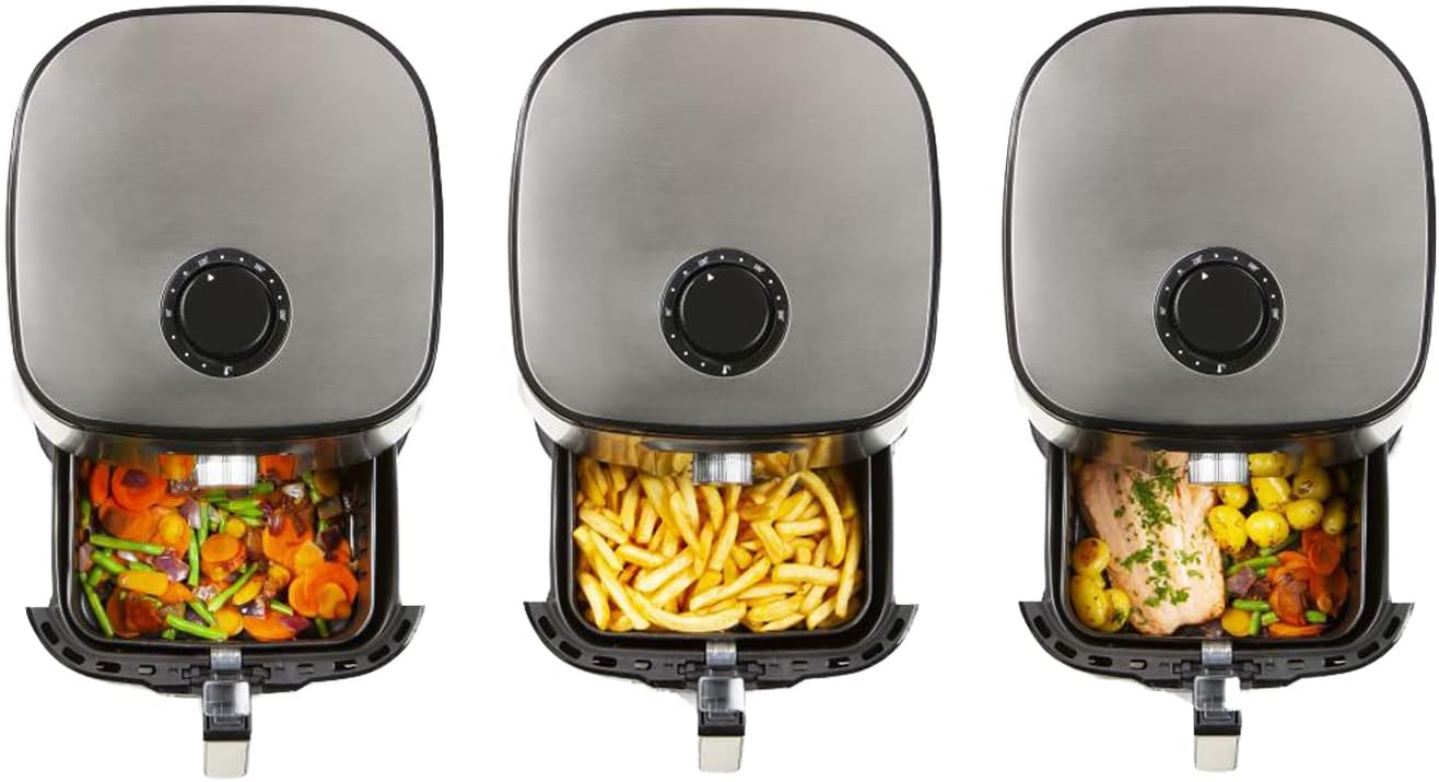 DOMO DO536FR Friggitrice ad aria calda Custodia Cool-Touch, Protezione da surriscaldamento, Funzione timer, Spia lumino DOMO DO536FR Friggitrice ad aria calda Custodia Cool-Touch, Protezione da surriscaldamento, Funzione timer, Spia lumino