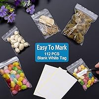 Vista 6 de Bolsas de plástico pequeñas, 300 unidades de mini bolsas, 3 tamaños surtidos, bolsa transparente para joyas con cierre, bolsa transparente, bolsas