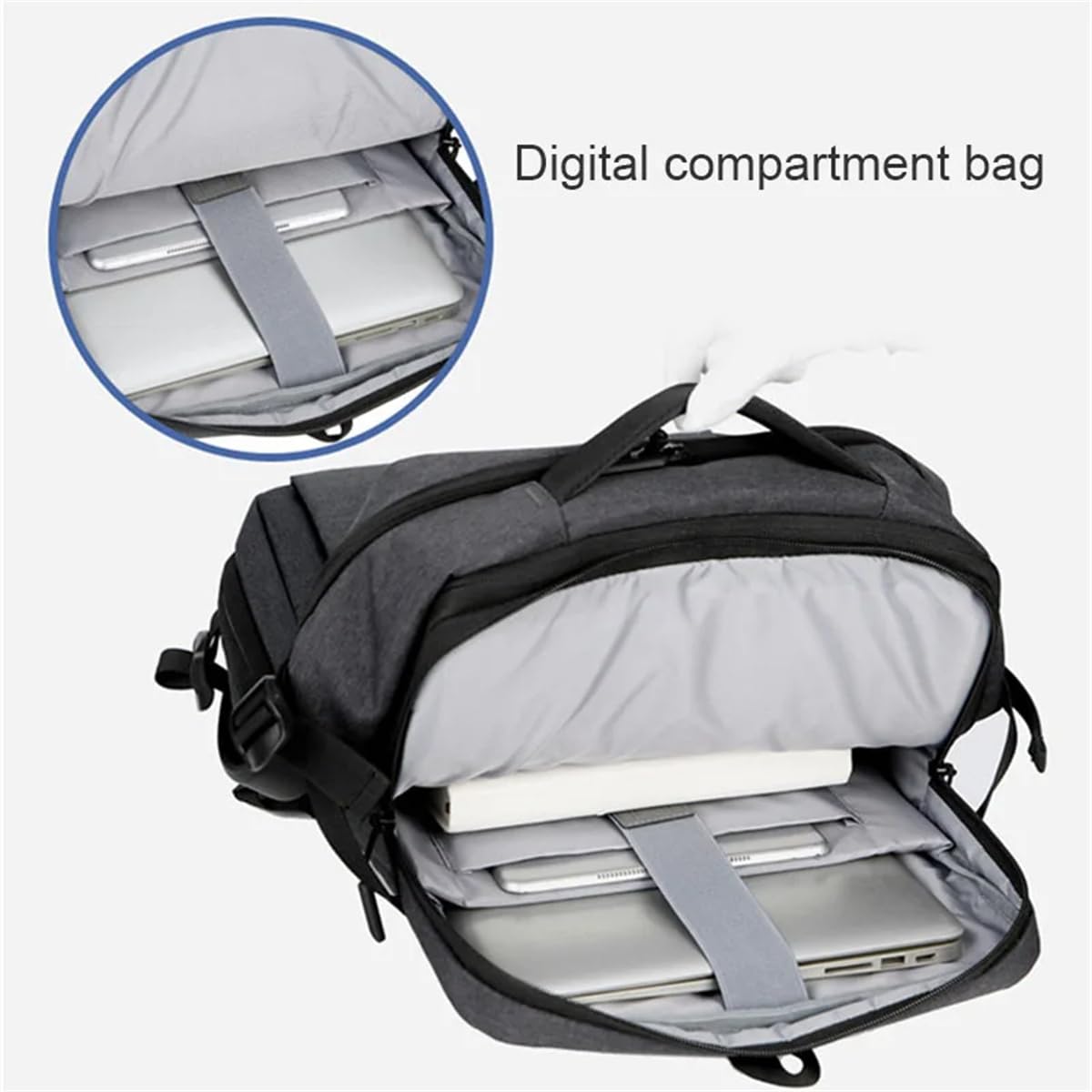 Plecak podróżny 36-55 l na PS Portal/PS5/PS5 Slim/PS4, duża pojemność, rozszerzalny plecak na laptopa, wodoodporna torba do przechowywania ze złączem USB do PS5 Slim/PS5/PS4/PS akcesoria przenośne
