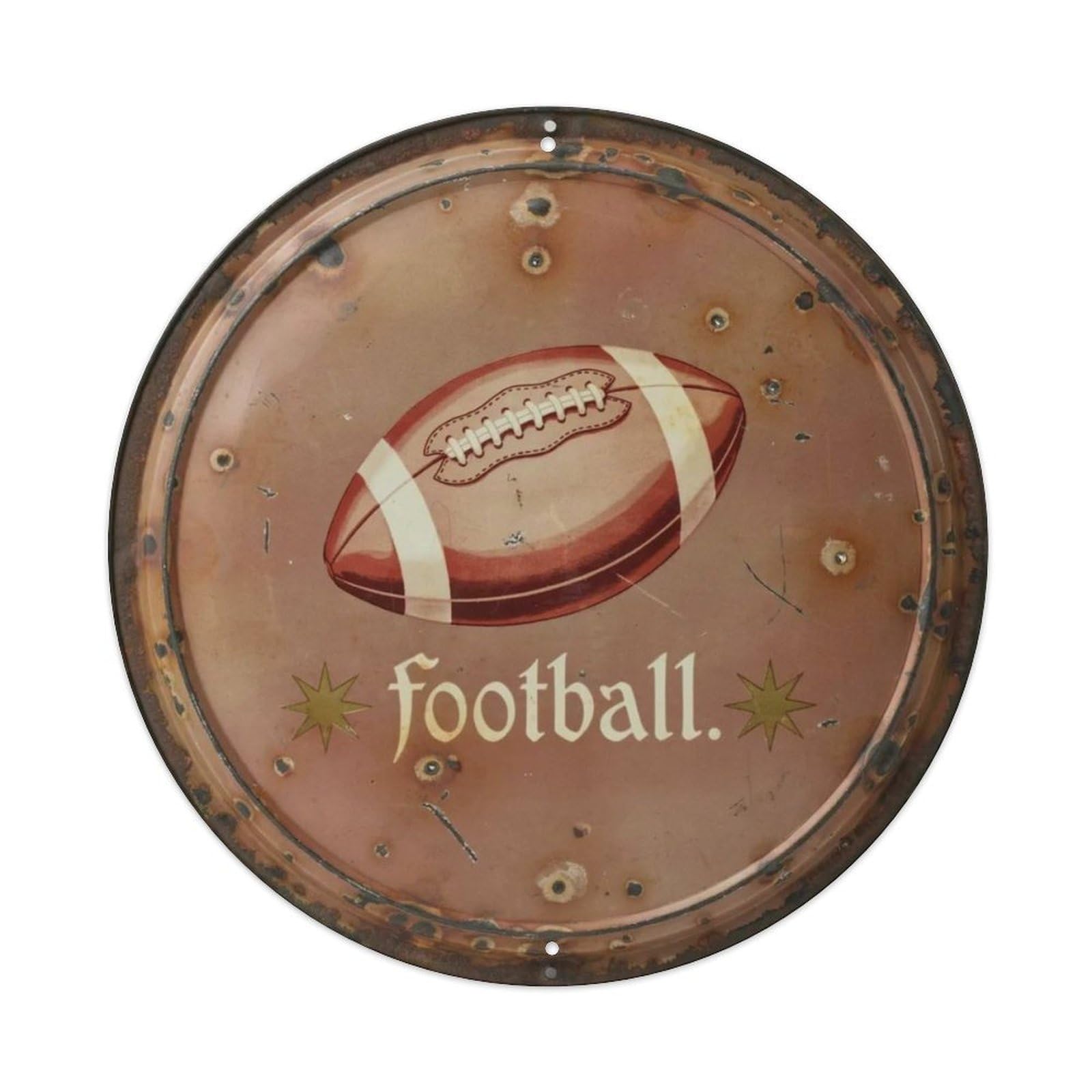Football Metal Tin Sign Plaque