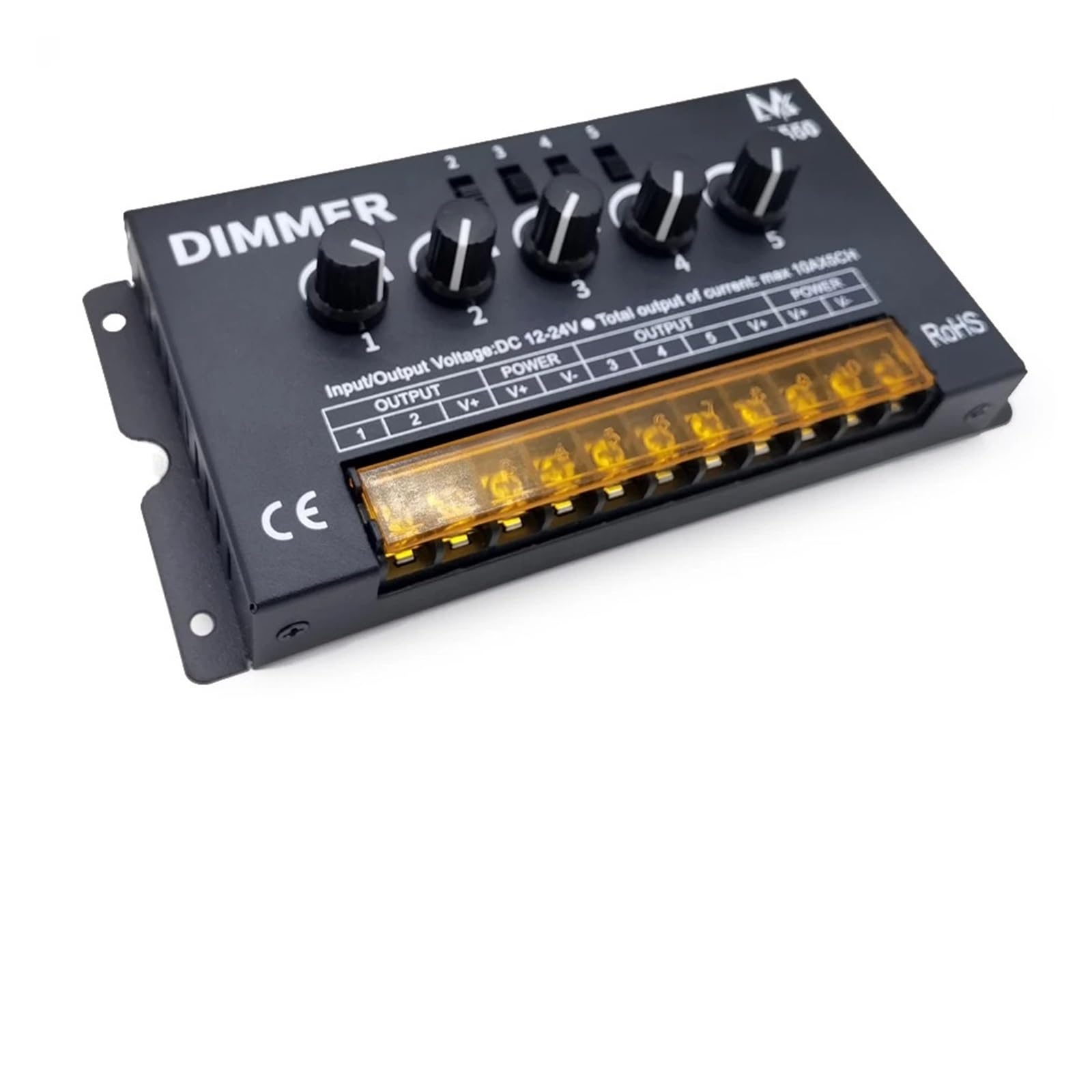 RGBW RGBWW kontroler ściemniacza LED DC5-24V D550 10A x 5CH dla 5050 RGBW RGBWW taśma świetlna LED