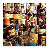 Glücksvilla - Drinks 4 - (Acrylglas-Bild 5 mm, 60 x 60 cm) aus DE - Kunstdruck XXL Deko-Wandbild Quadrat - Getränke Bar Alkohol Restaurant