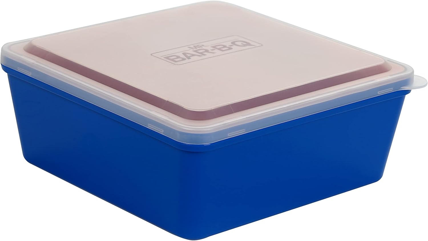 Mr. Bar-B-Q Marinator with Removable Strainer & Catch Tray - Mess-Free Large BBQ Marinade Container