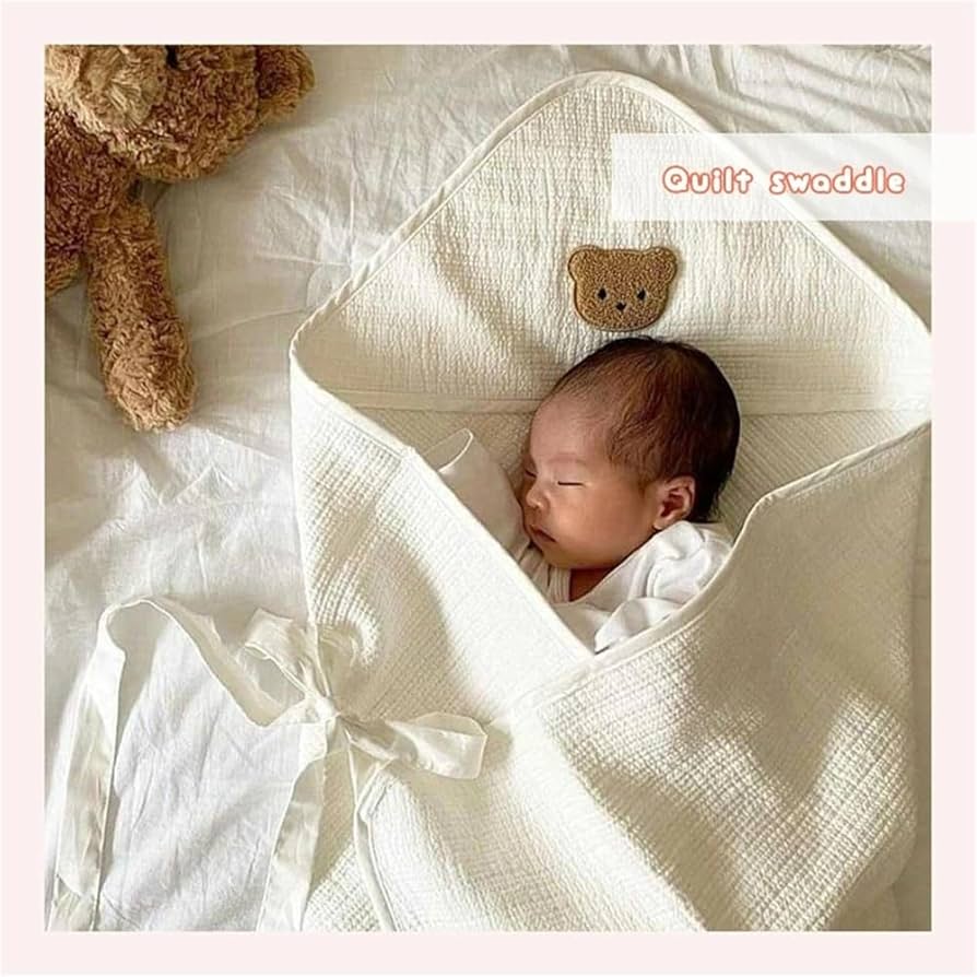 Amazon.co.jp: おくるみ ベビー くま 新生児 赤ちゃん 刺繍 退院