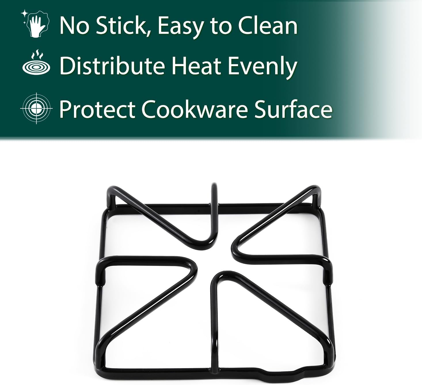 WB31X20643 Burner Grates Cooktop Replacement Parts for GE Stove Grates Hotpoint Gas Range Grates Stove Top Grates Metal Steel JGBS60DEF1WW GE Kenmore Oven Grates Cooktop Grates Stove Rack 1 Pcs