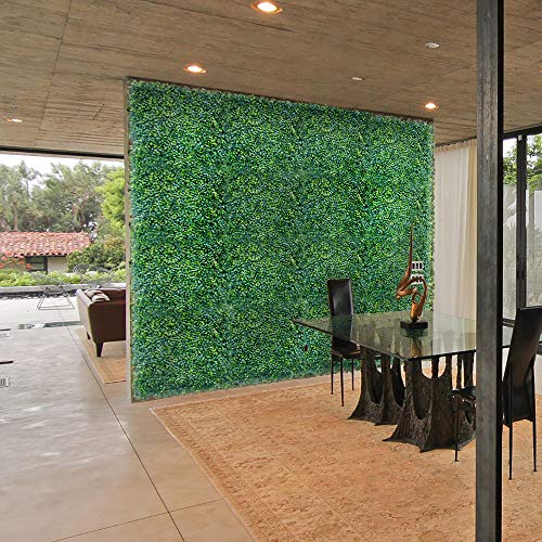 Tang By Sunshades Depot Artificial Dark Boxwood Double Color Fence Privacy Screen Evergreen Hedge Panels Fake Plant Wall 20"X20" Inch (6Pcs) #TOP5