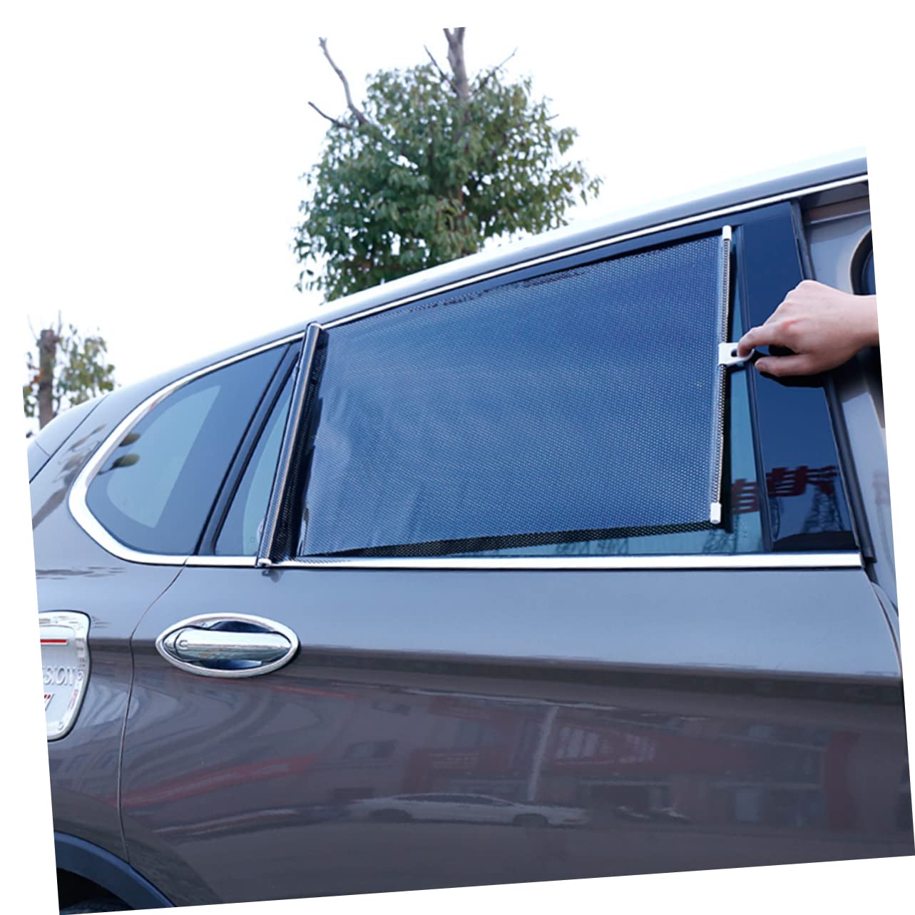 ULTECHNOVO 3 Piezas Protector De Sombra Inferior Persianas Temporales Portátiles Cortinas Automáticas Cortina Parasol Retráctil Parasol para Coche Persianas para Coche Parasol del Parabrisas