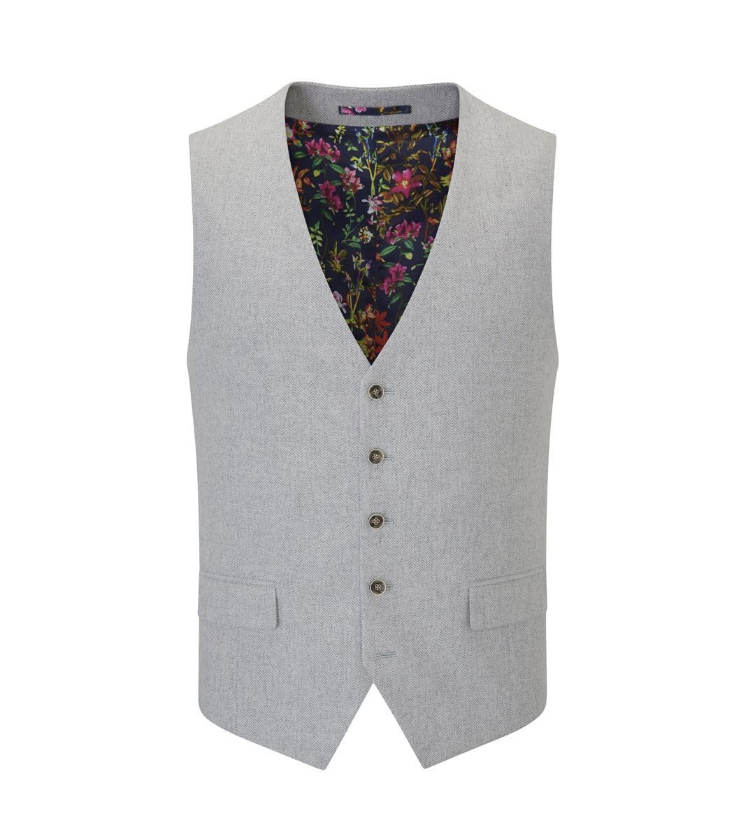 Skopes Jude Standard Waistcoat, Light Grey, Size 36, Men