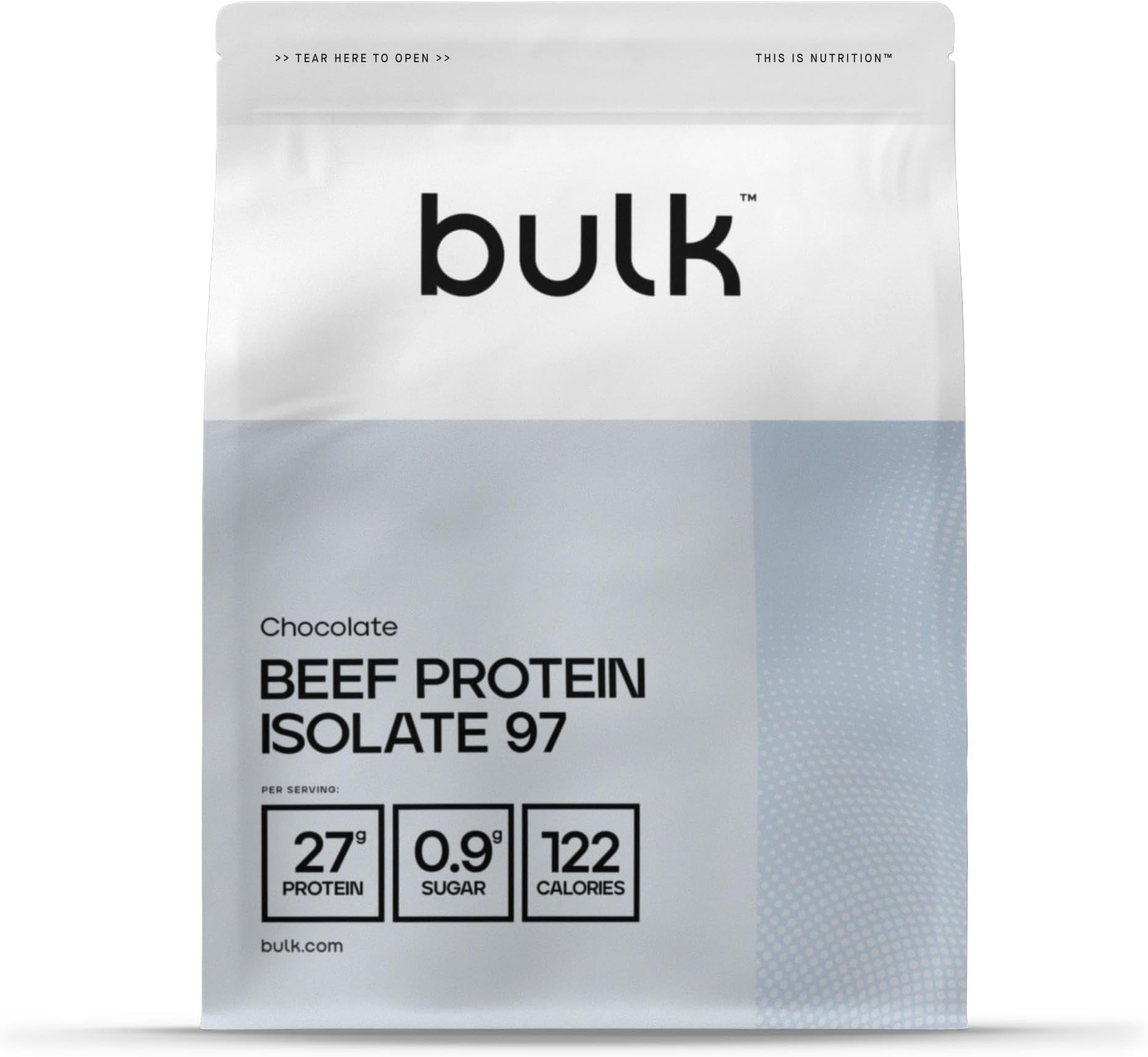Bulk Beef Protein Isolate 97, Protein Shake, Chocolate, 2.5 kg, 83 Servings, Packaging May Vary