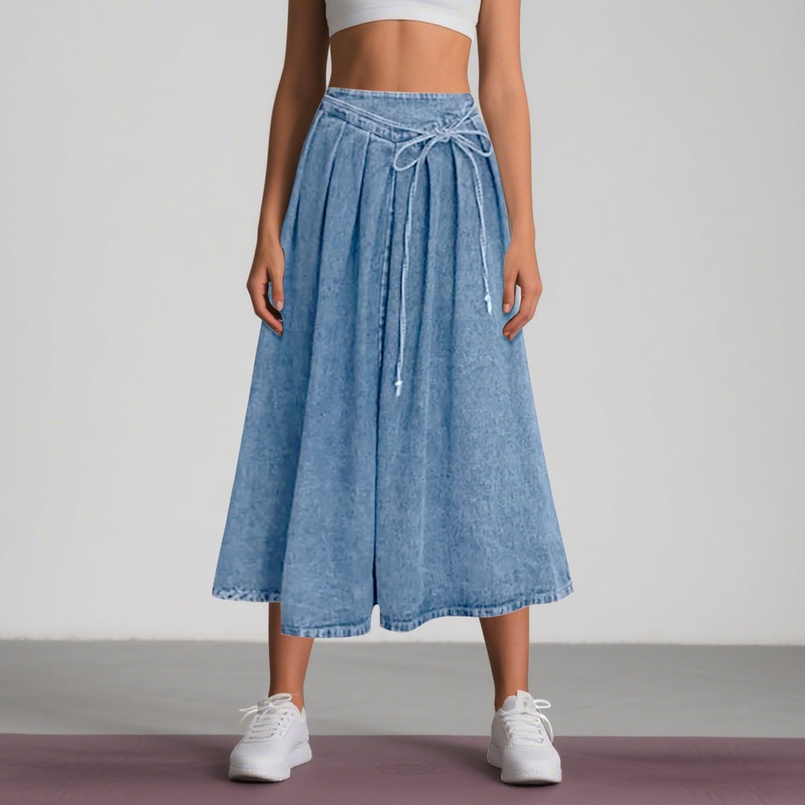 Rock Damen Sommerrock Leicht Und Luftig Plissee Hose Midi Faltenrock Maxirock Jeansrock Knielang Lang Röcke Sommer Tüllrock Outfits Trachtenrock Plisseerock Skort Hosenrock Kurz Jeans