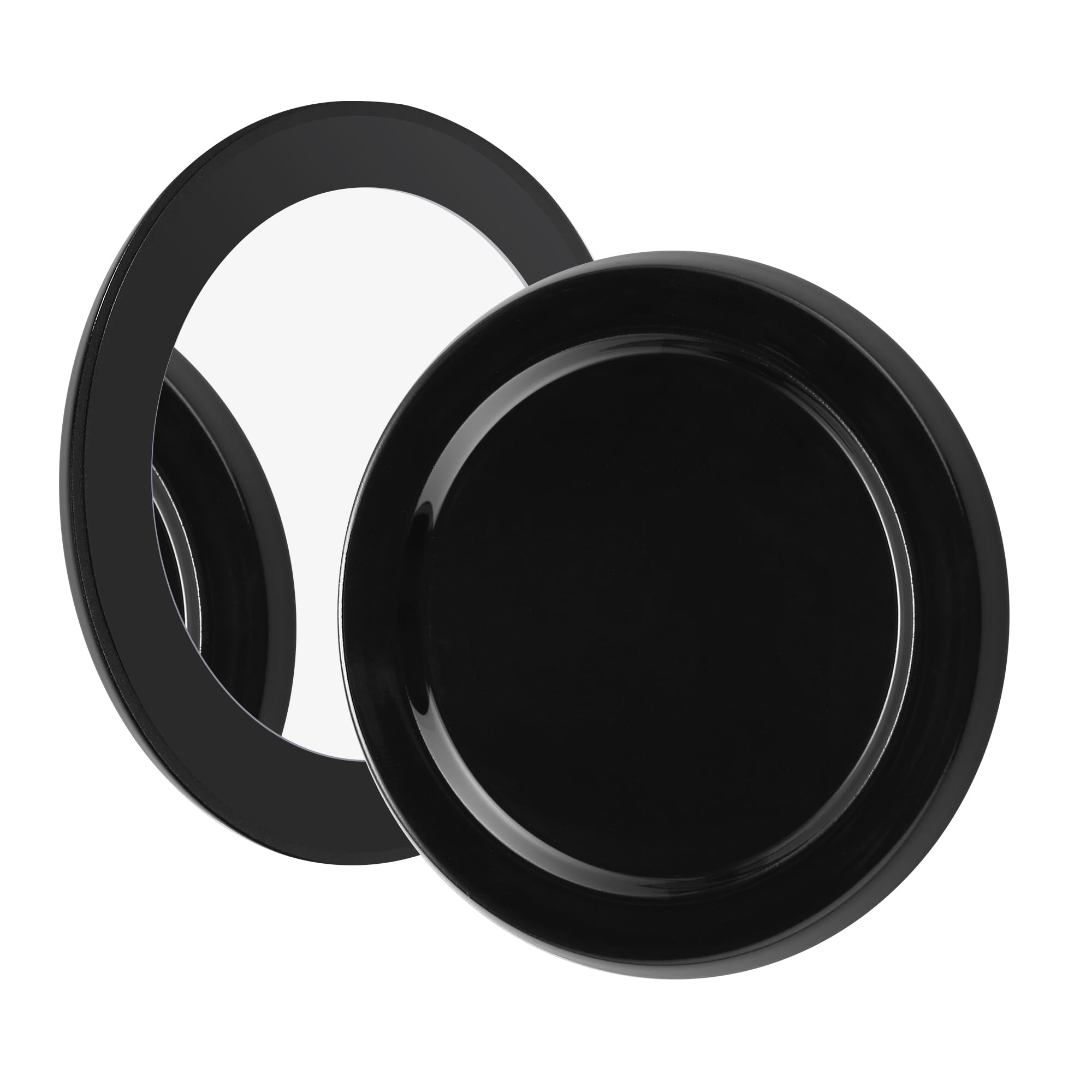 metisinnoMagnetic Base Mirror Compatible with PopSocket Phone Grips and iPhone MagSafe Cases, Compact Makeup Mirror, Obsidian Black