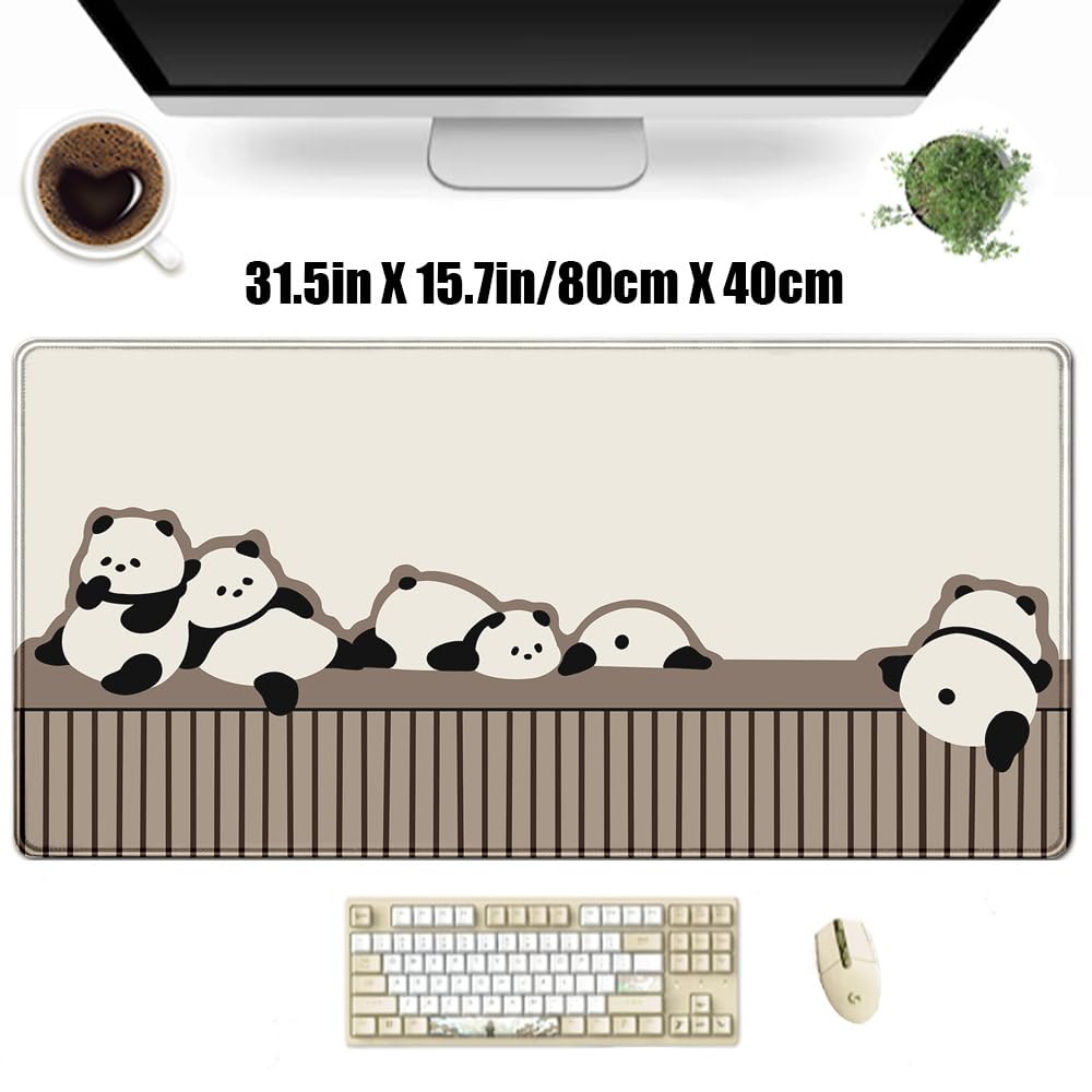 Pastel Mouse Pad Xxl-31.5x15.7in-Kawaii Anime Clouds Desk Pad-Pink Purple Cute - View #10