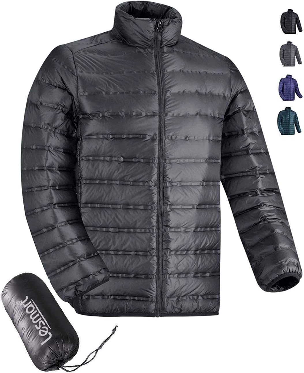 Lesmart Men Jacket Down Puffer Package Lightweight Winter Warm Water Resistant Outwear Coat Jacket