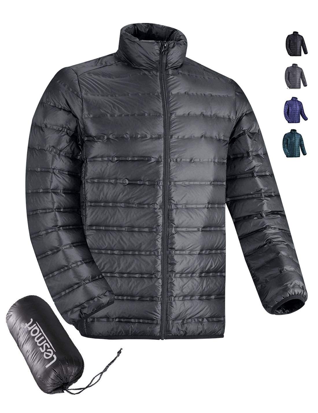 Lesmart Men Jacket Down Puffer Package Lightweight Winter Warm Water Resistant Outwear Coat Jacket