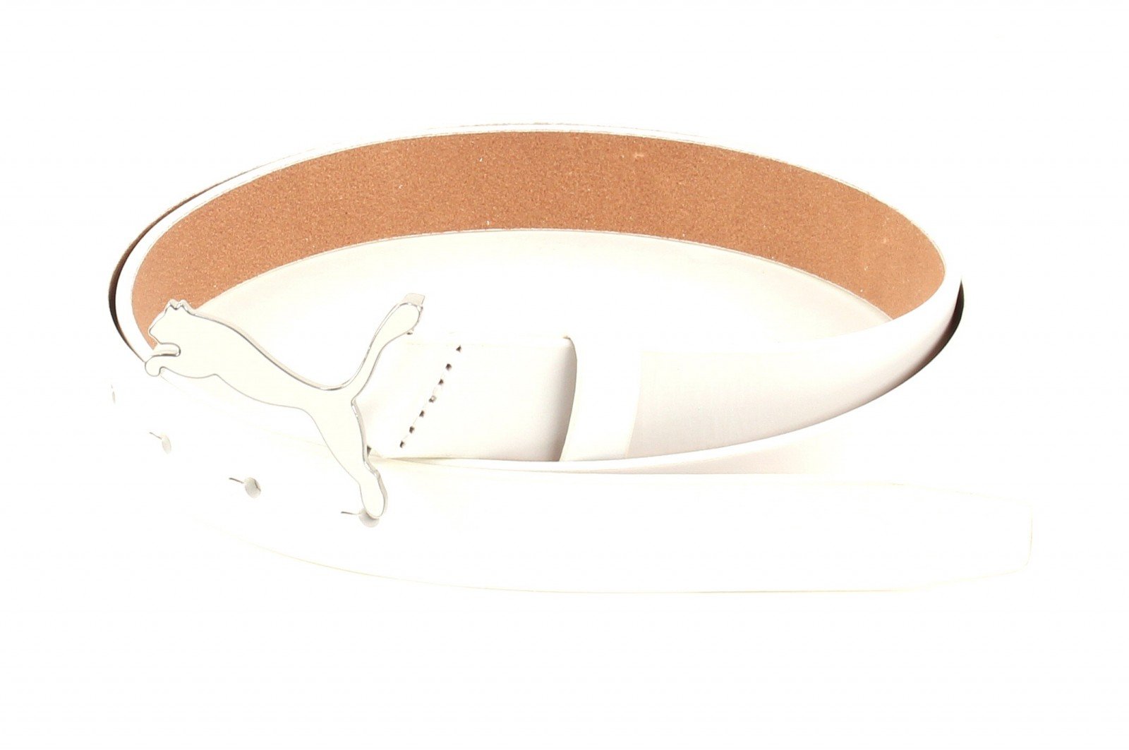puma Women Leather Skinny Pop Fitted Belt (White_Bt90810908_Large)-picture-10