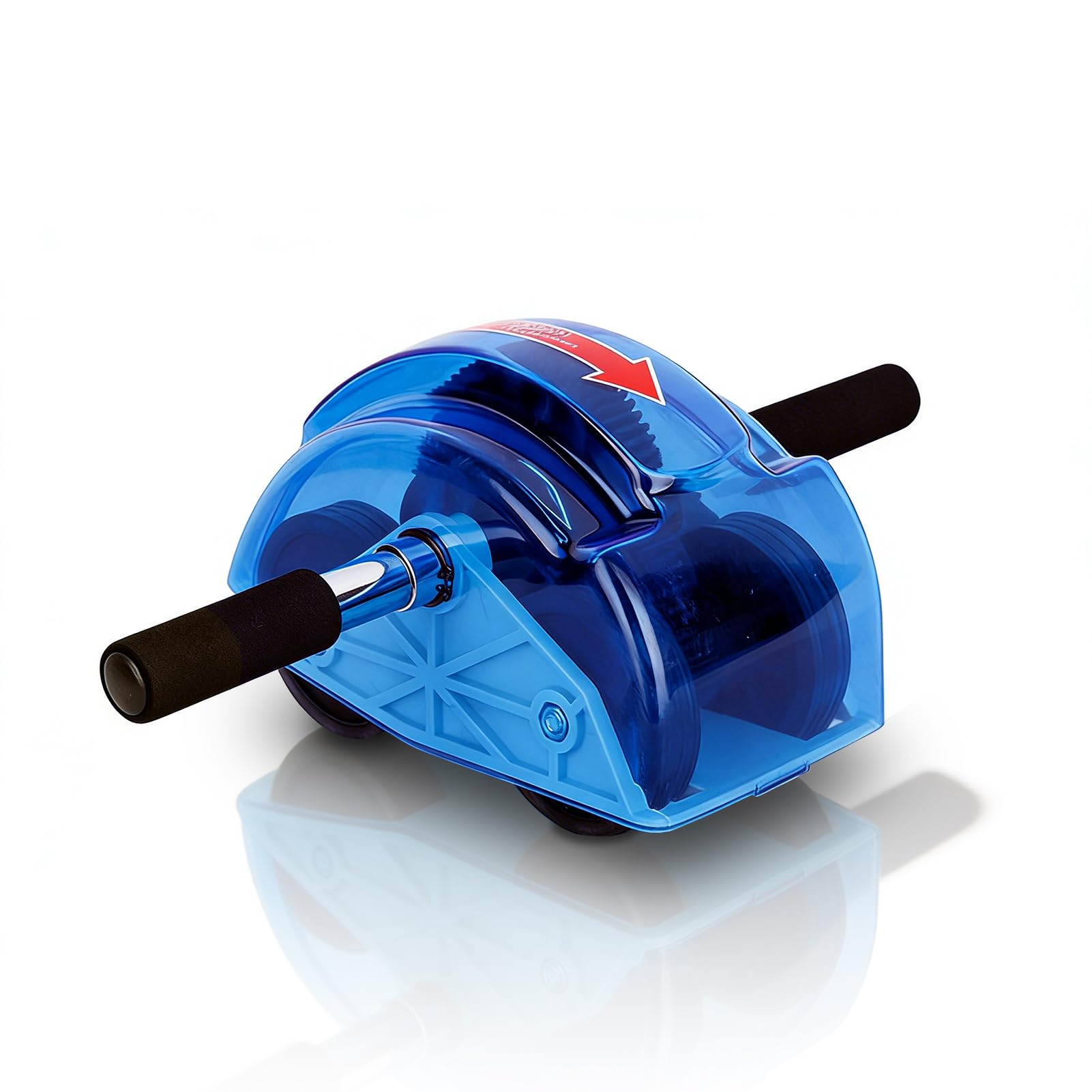 HERCHR Abdominal Exercise Roller Wheel, Gear Rebound Automatic Return Ab Wheel Roller Portable Abdominal Muscle Trainer Anti Slip Core Training Fitness Equipment for Home Gym Workout