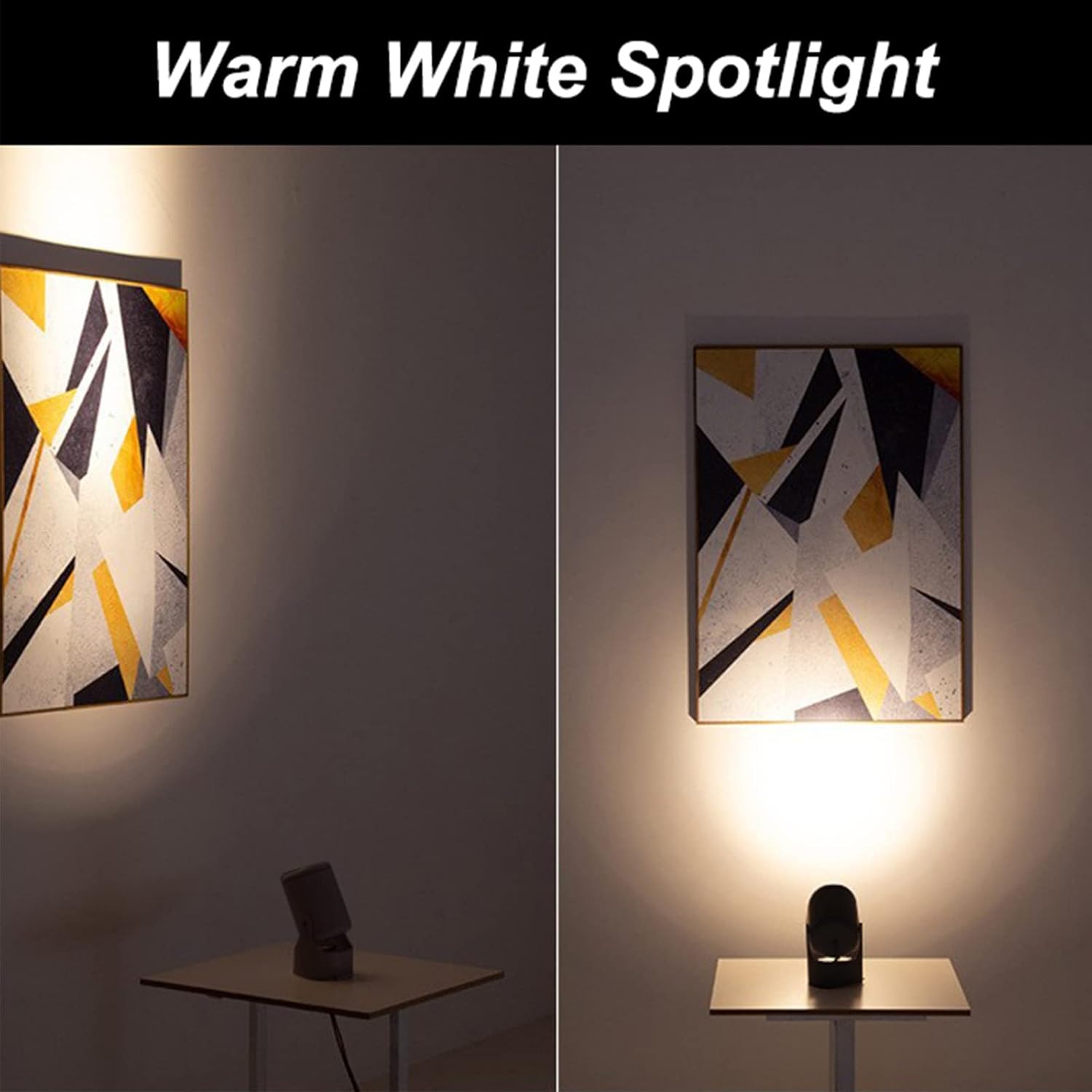 Kiven 7 Watt 5.12" High Mini Accent Uplight，Foot Pedal Push Switch Inline Lamp Light On-Off Control,Black