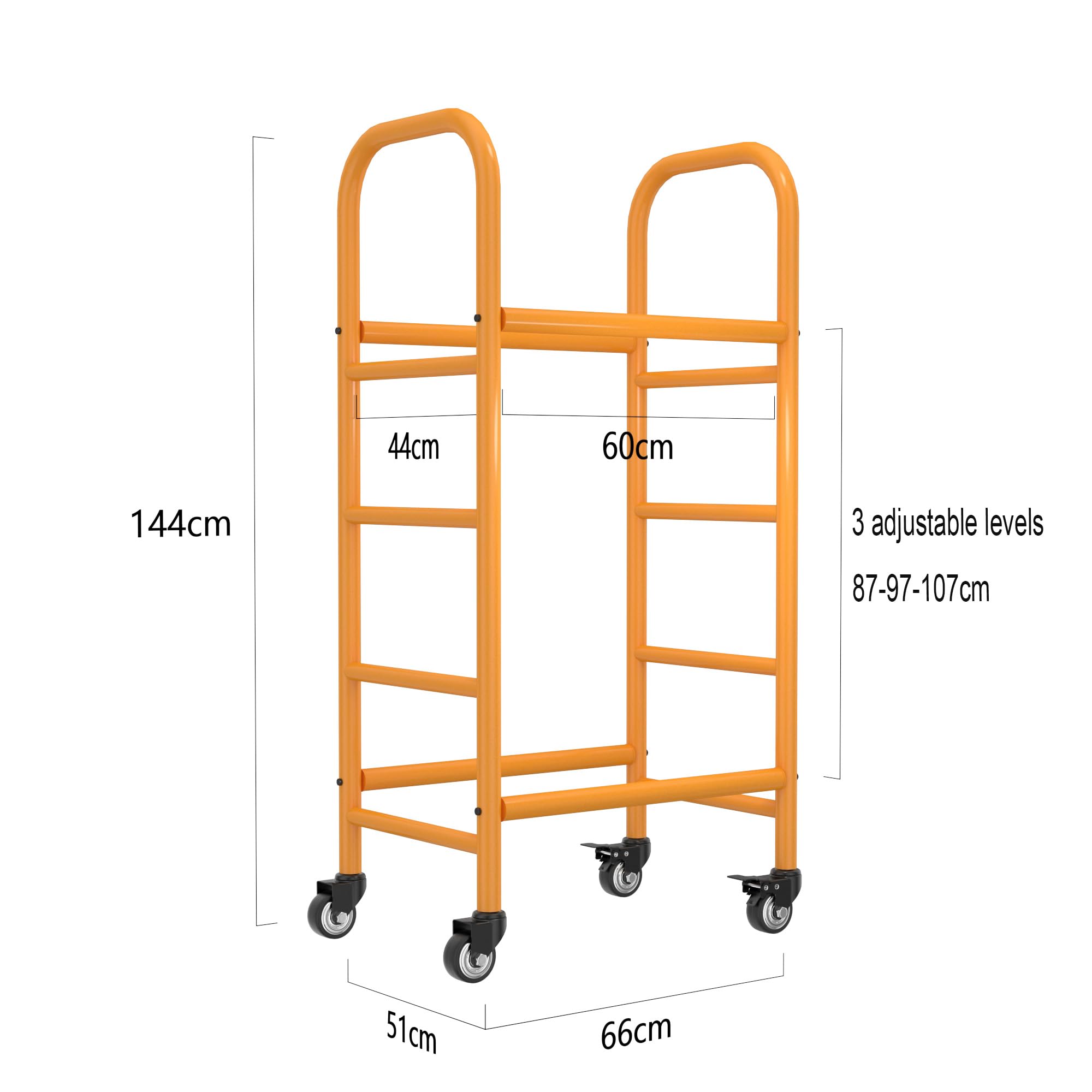 Chariot de rangement et de transport de pneus mobile avec support réglable et roues pour garage et atelier de réparation automobile