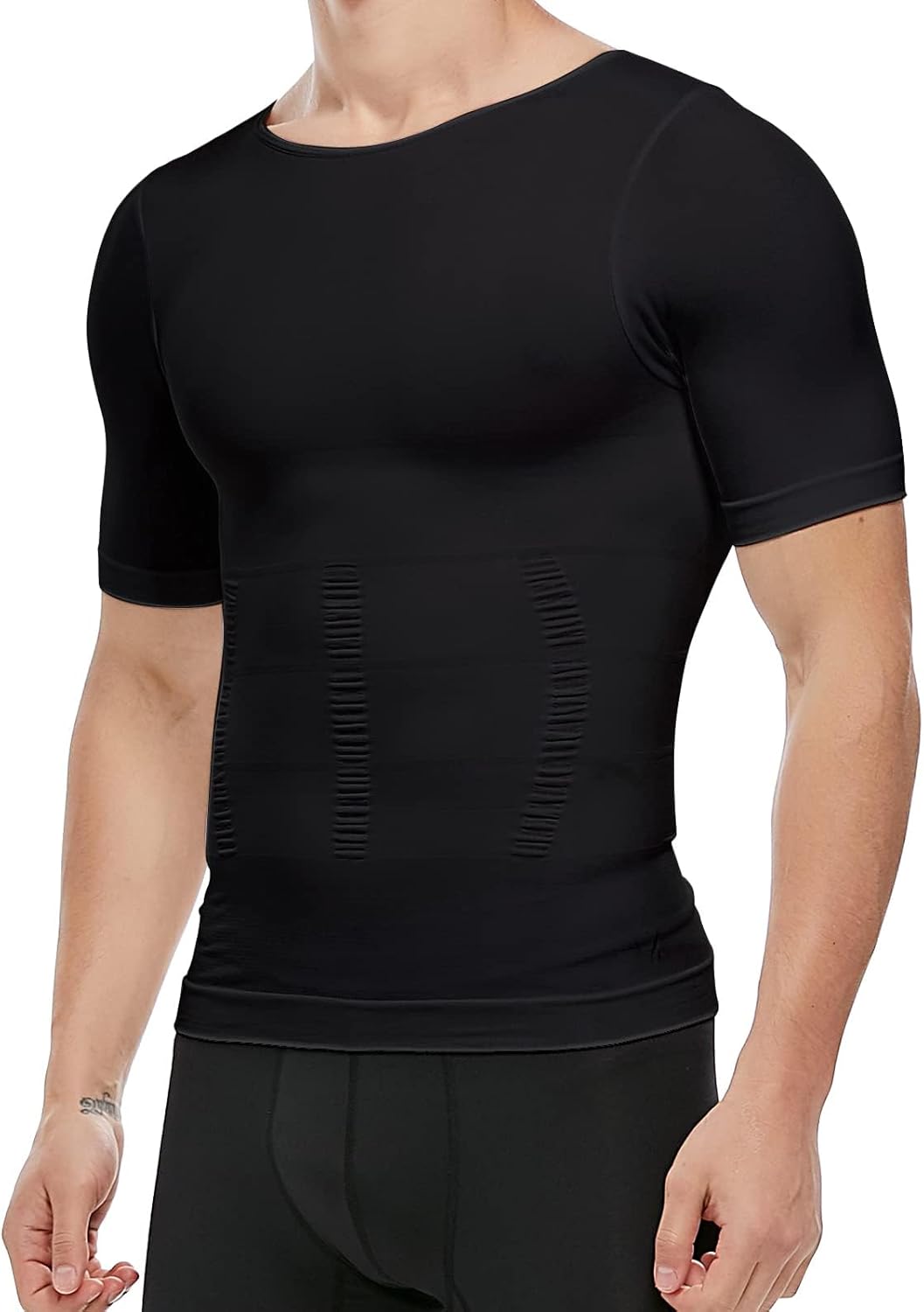 Men's Compression Shirt Undershirt Slimming Tank Top Workout Vest Abs Abdomen Slim Body Shaper