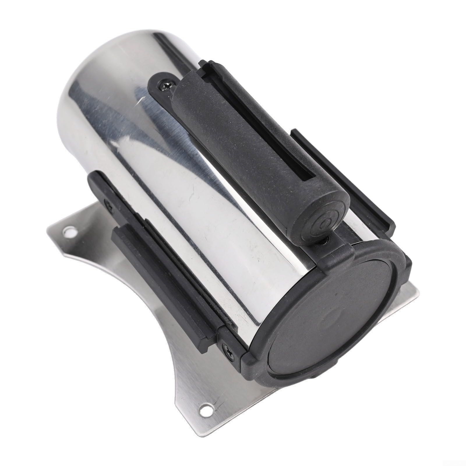 Barrera retráctil de pared 2 m negro