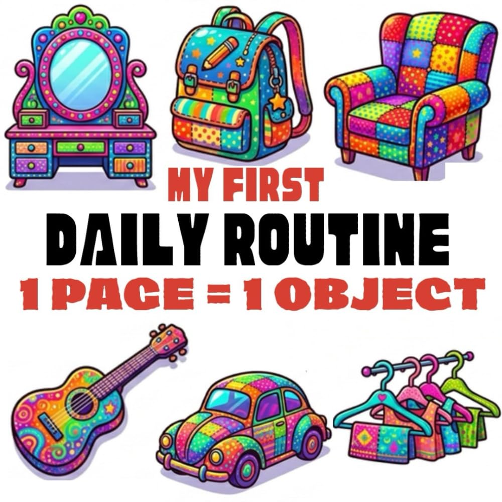 My First Daily Routine Coloring Book for Toddlers: Simple Daily Routine Activities with Bold Outlines for Ages 2–4 (My First Cozy World Coloring Book Series)