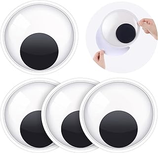 Sponsored Ad - 4 Pieces Large Googly Eyes 7.5 Inches Self Adhesive Giant Googly Wiggle Eyes Round Big Wobbly Eye Stickers ...
