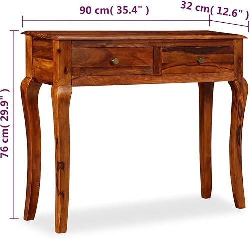 Miniatura 2 de VanTook Mesa de consola de mediados de siglo, aparador de cocina, mesa de servidor, gabinete de almacenamiento de bufé con 2 cajones, organizador de