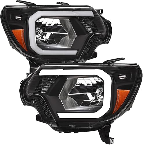 Miniatura 10 de TLAPS 7422444259296 para Toyota Tacoma 2012-2015 Switchback - Barra de tira LED secuencial con carcasa negra con reflector ámbar nb