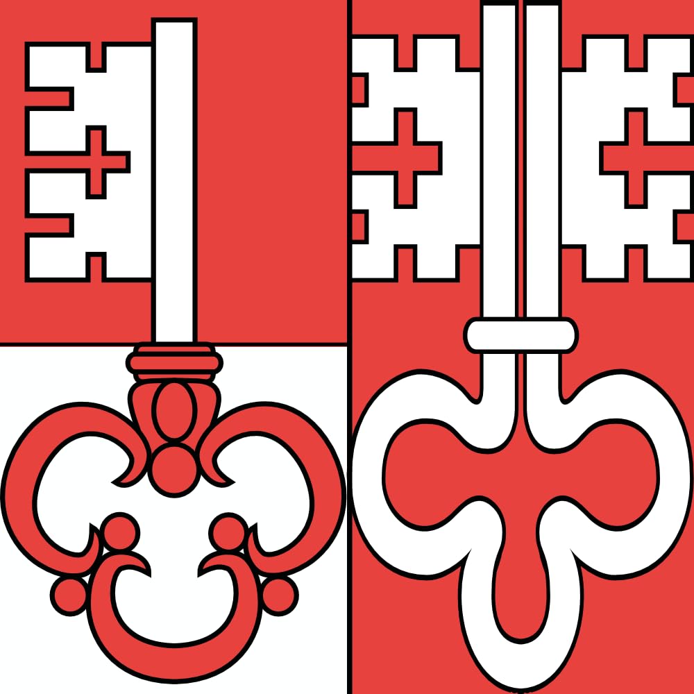 Drapeau Canton de Unterwalden XL 150x150 cm pour mât et célébrations