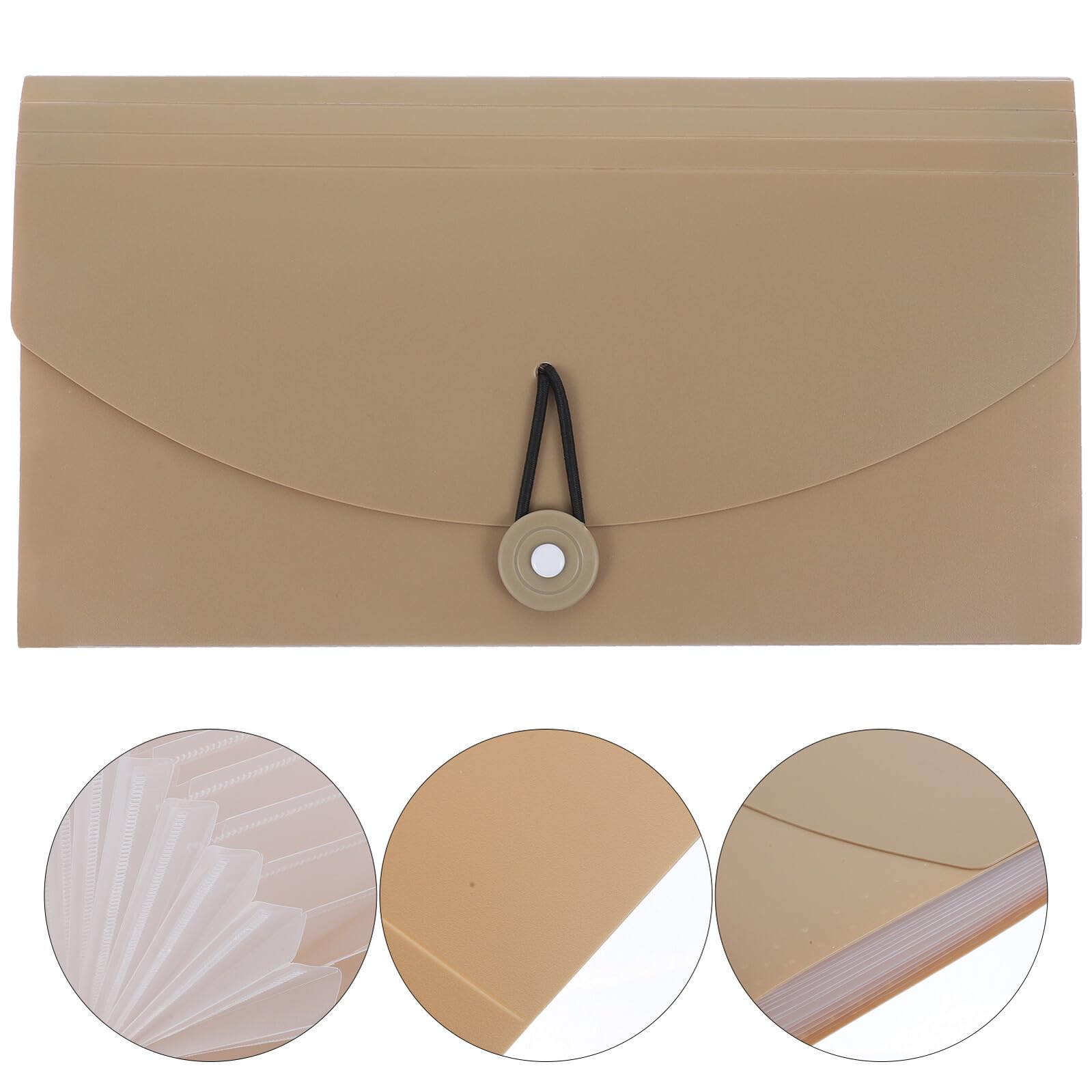 Cartella Portadocumenti a Fisarmonica in Pp Espandibile 13 Tasche e Etichette Colorate, Organizer File Resistente per Ufficio e Archiviazione Documenti Quotidiana, Formato