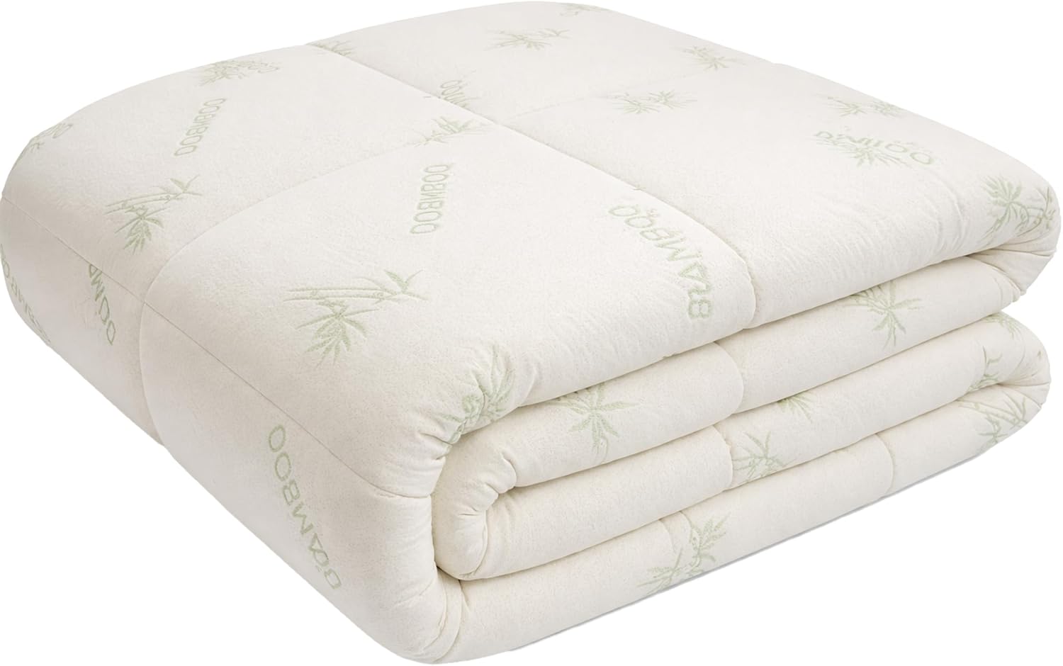ORGANIC TEXTILES OrganicTextiles Down Alternative Mattress Pad with Rayon derived from Bamboo Cover (King Size)