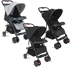 Maxi Baby Carrinho de Bebê Passeio Allday (Até 15kgs) (Preto)