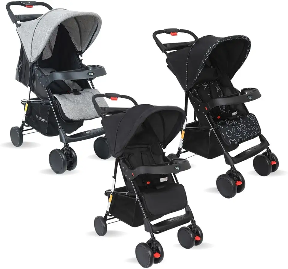 Maxi Baby Carrinho de Bebê Passeio Allday (Até 15kgs) (Preto)