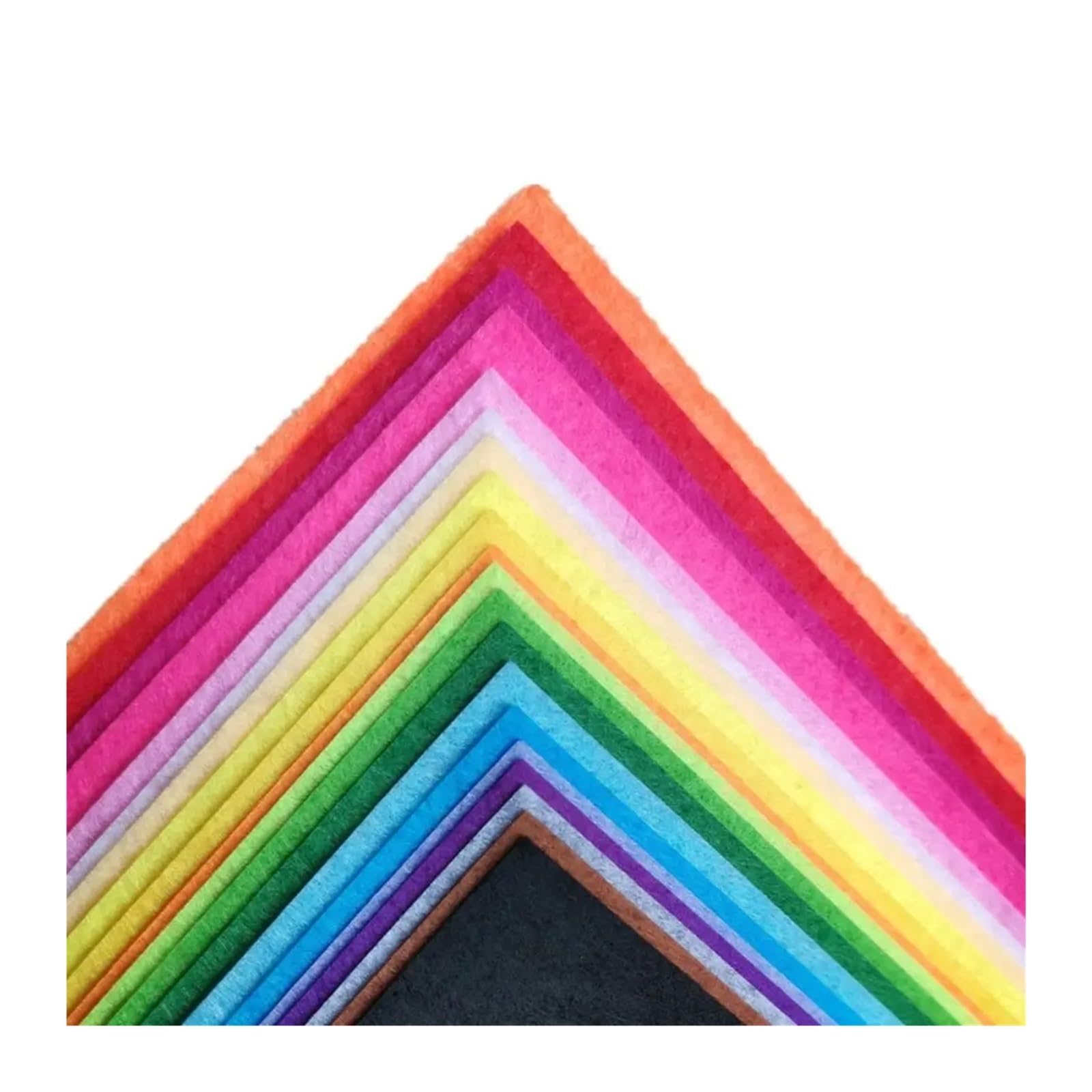 40 Uds Hoja de Tela Fieltro Colorida Cuadrados artesanía Costura 1mm Espesor no Tejida DIY para Costura y Manualidades de Bricolaje(30x30cm 40pcs)