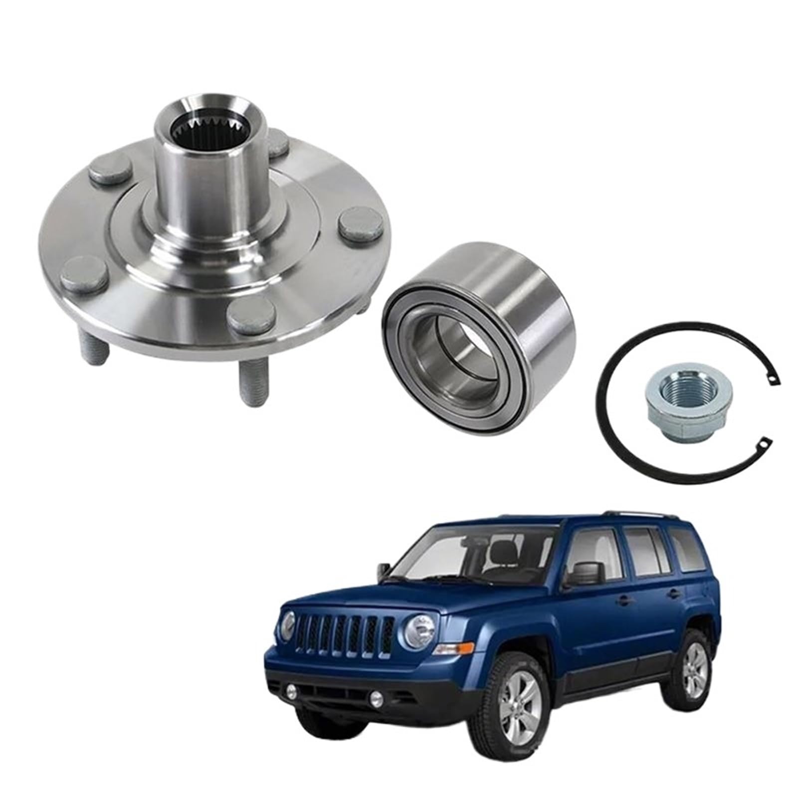 Juego de cojinete de rueda Adatto per Jeep Compass Dodge Caliber BR930558K Kit di sostituzione del cuscinetto mozzo della ruota anteriore Kit de Rodamientos para Rueda