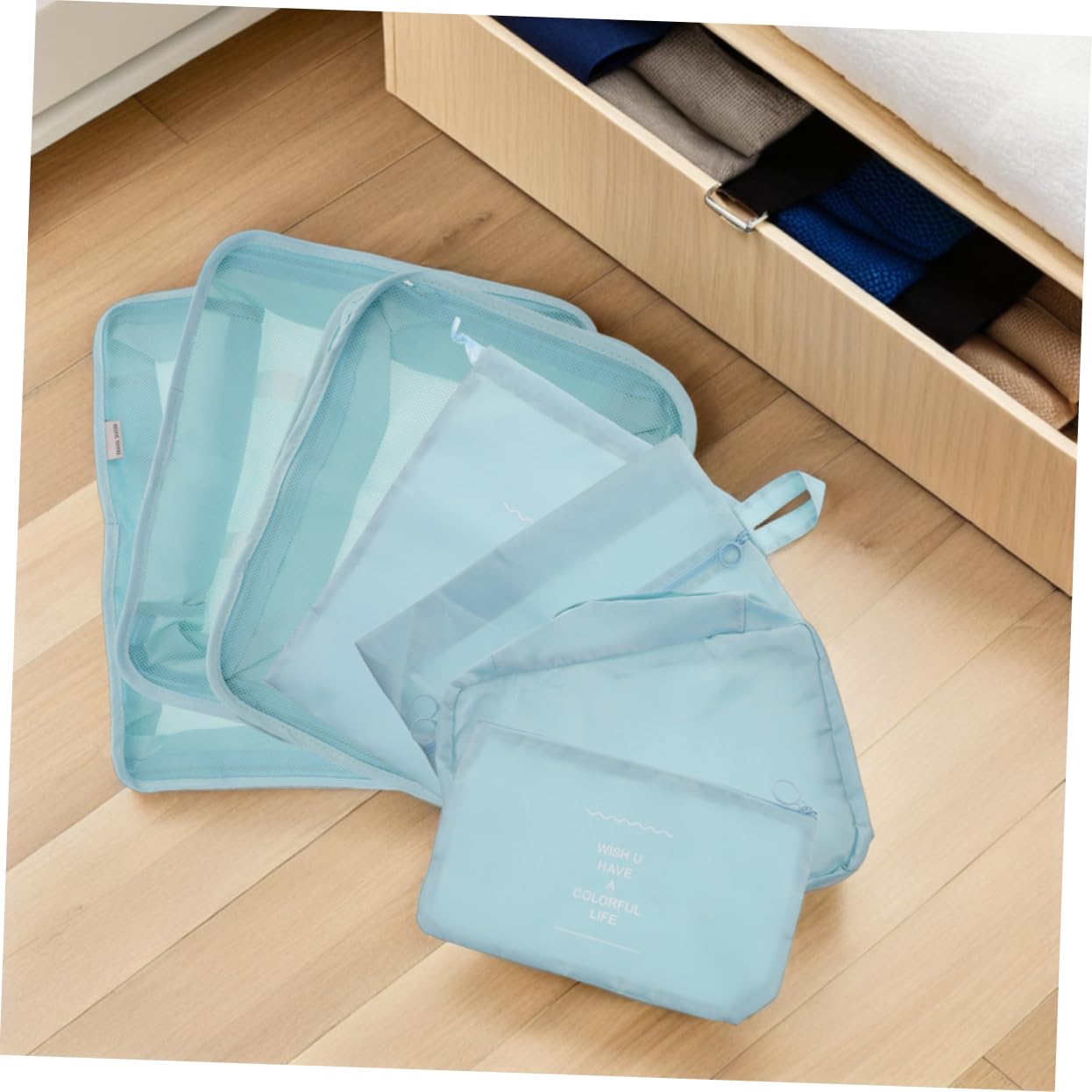 Set di Sacchetti Organizer da Viaggio 14 Pezzi Oxford | Design Multicomparto, Opzioni di Trasporto Versatili, per Lunghi Spostamenti e Trasferte di Lavoro