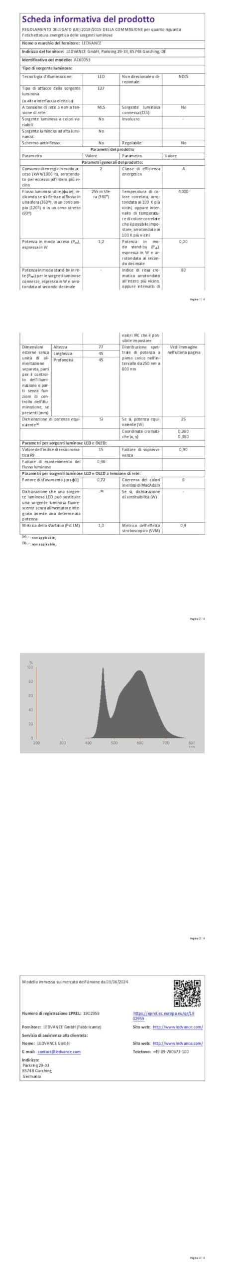 OSRAM Lampada LED dalla classica forma mini sferica, con filamento LED