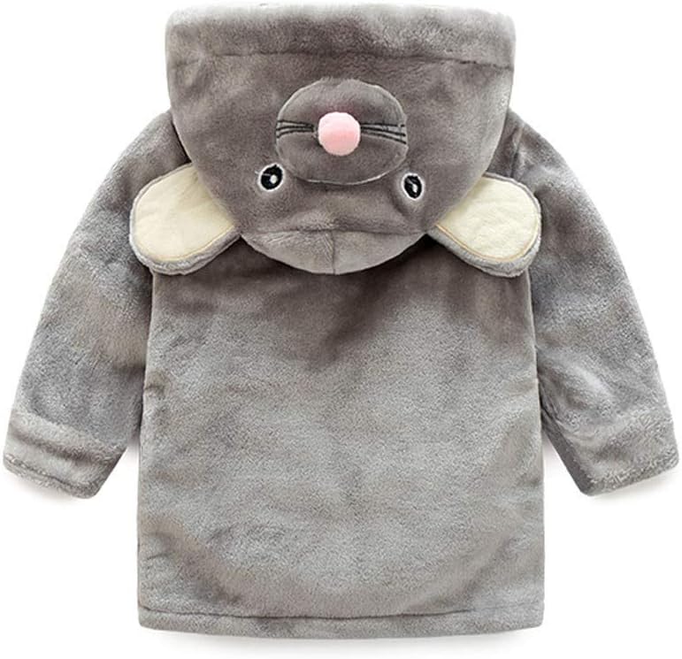 Girls Hooded Boys Cartoon Kids Towel Bathrobe Animals Baby Clothes Girls Outfits&Set Kids Active Wear (Grey, 120) : Clothing, Shoes & Jewelry