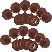 Ciieeo 100 Tapas Decorativas Para Tornillos Tapicería De Acero Inoxidable Con Arandelas A Presión Pequeñas Y Plegables Con Bisagras De Plástico Color Marrón