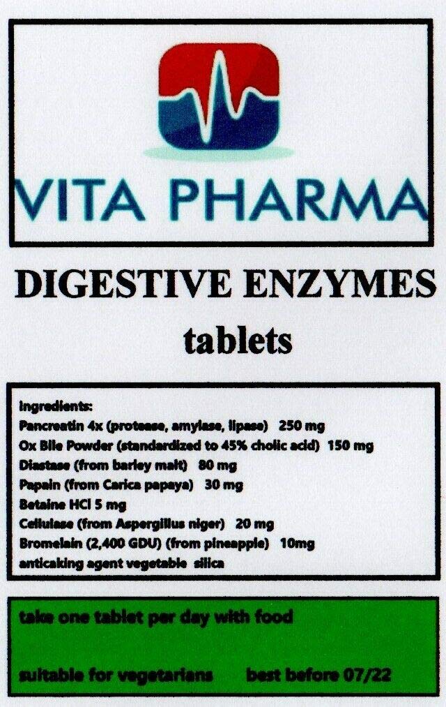 Buy Digestive ENZYMES, 365 Tablets, 1 Years Supply, Best Value Pack, by