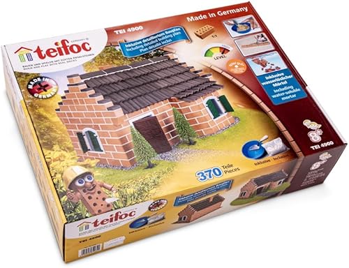 Miniatura 10 de Teifoc Historic House - Juego de construcción de ladrillos, 370 bloques de construcción, juego de erector y juguete de construcción STEM